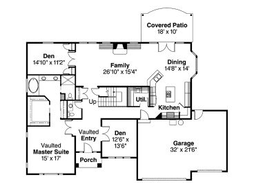 1st Floor Plan, 051H-0113
