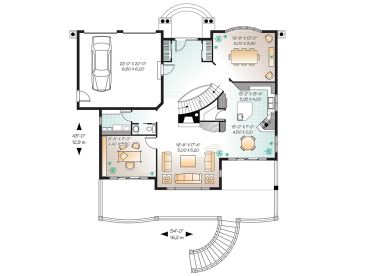 1st Floor Plan, 027H-0089