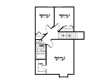 2nd Floor Plan, 043H-0028