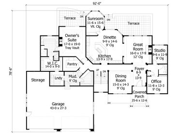 1st Floor Plan, 023H-0176
