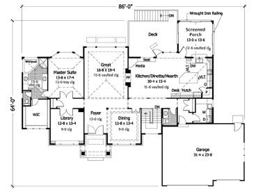 Floor Plan, 023H-0069