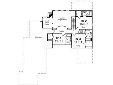 2nd Floor Plan, 021H-0245