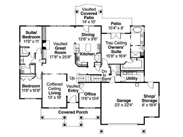 1st Floor Plan, 051H-0044