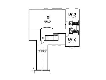 2nd Floor Plan, 050H-0045