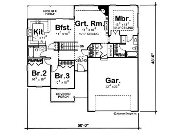 Floor Plan, 050H-0054