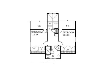 2nd Floor Plan, 008H-0001