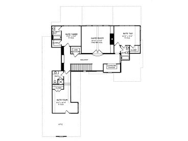 2nd Floor Plan, 029H-0054