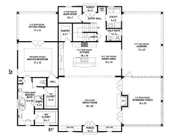 1st Floor Plan, 006H-0186