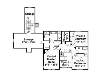 2nd Floor Plan, 051H-0105