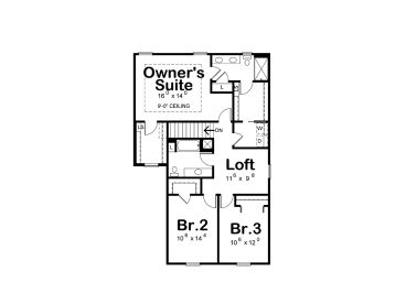 2nd Floor Plan, 031H-0443