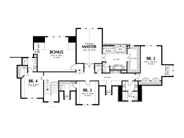 2nd Floor Plan, 034H-0050