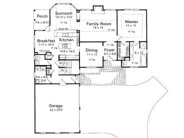 1st Floor Plan, 030H-0060