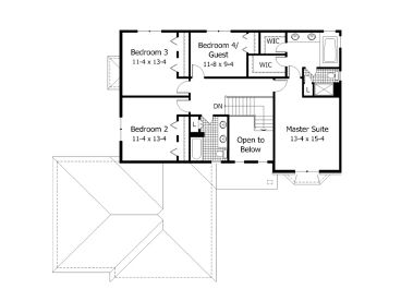 2nd Floor Plan, 023H-0019