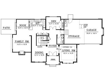 1st Floor Plan, 026H-0101