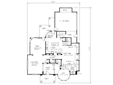 1st Floor Plan, 054H-0076