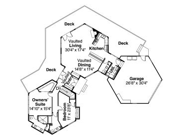 1st Floor Plan, 051H-0041
