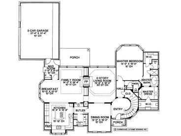 1st Floor Plan, 031H-0160
