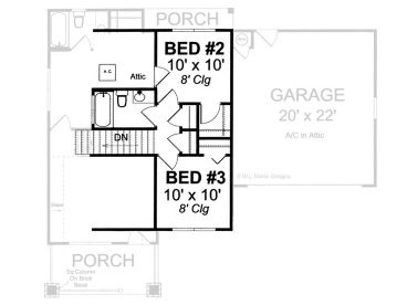 2nd Floor Plan, 059H-0021