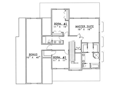 2nd Floor Plan, 012H-0054