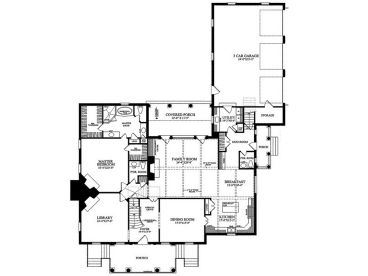 1st Floor Plan, 063H-0163