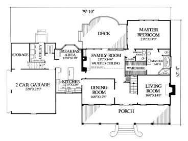 1st Floor Plan, 063H-0161