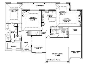 1st Floor Plan, 006H-0091