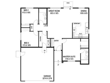 Floor Plan, 013H-0081