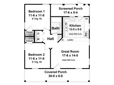1st Floor Plan, 001H-0235