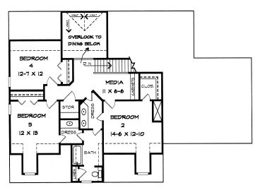 2nd Floor Plan, 019H-0120