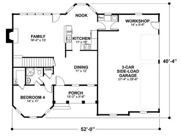 1st Floor Plan, 007H-0039
