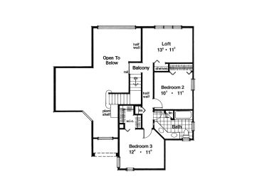 2nd Floor Plan, 043H-0059