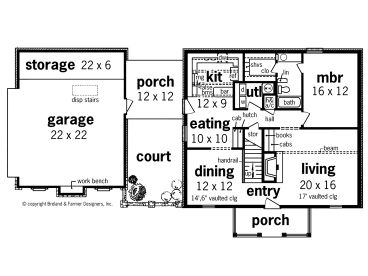 1st Floor Plan, 021H-0068