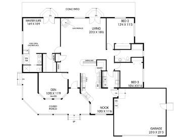 Floor Plan, 013H-0077