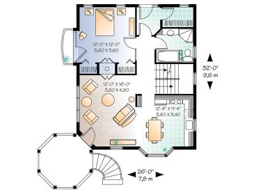 1st Floor Plan, 027H-0012