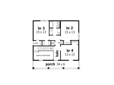 2nd Floor Plan, 021H-0148