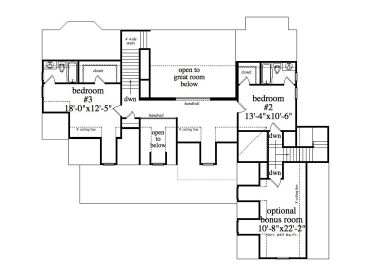 2nd Floor Plan, 053H-0036
