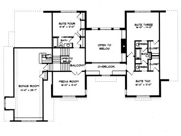 2nd Floor Plan, 029H-0068