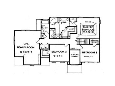 2nd Floor Plan, 019H-0074
