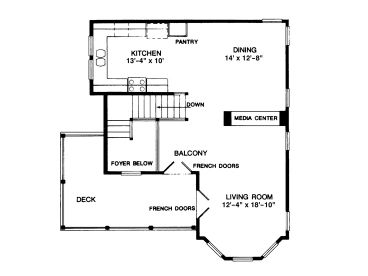 2nd Floor Plan, 054H-0046
