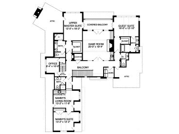 2nd Floor Plan, 029H-0129