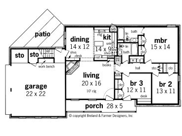 1st Floor Plan, 021H-0045