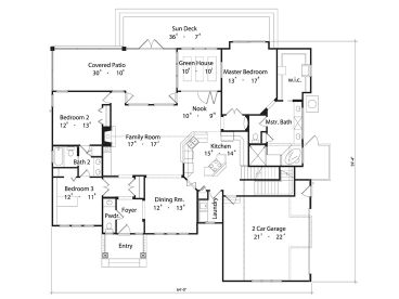 1st Floor Plan, 043H-0074
