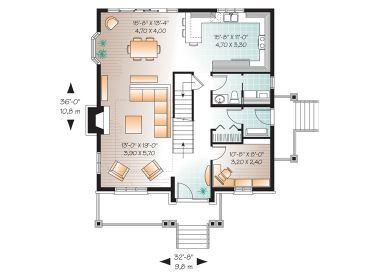 1st Floor Plan, 027H-0190
