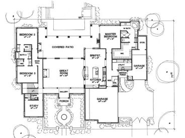 1st Floor Plan, 036H-0083