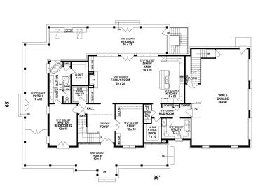1st Floor Plan, 006H-0199