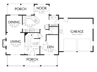 1st Floor Plan, 034H-0316