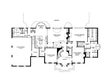 1st Floor Plan, 063H-0183