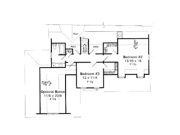 2nd Floor Plan, 030H-0052
