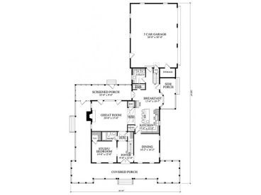 1st Floor Plan, 063H-0205