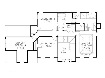 2nd Floor Plan, 007H-0042